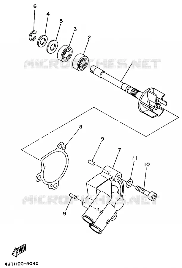 WATERPOMP Yamaha MOTO 125 1997 TZ  TZ125
