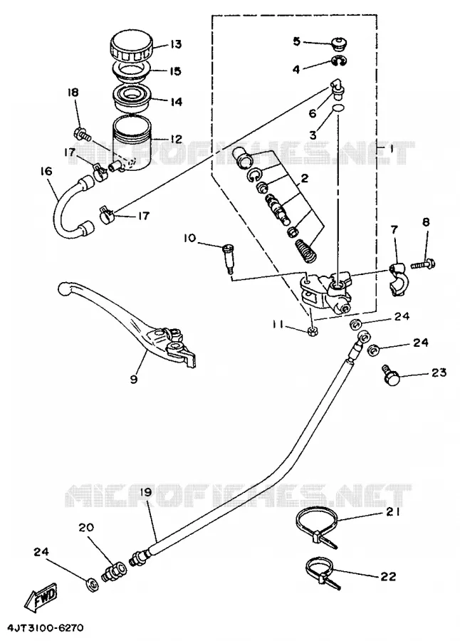 POMP VOOR Yamaha MOTO 125 1998 TZ  TZ125