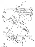 ACHTERBRUG voor Yamaha TZ125 1998