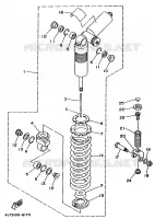 ACHTER SCHOKBREKER voor Yamaha TZ125 1998