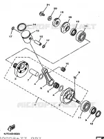 KRUKAS / ZUIGER voor Yamaha TZ125 1998