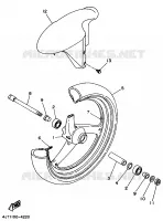 VOORWIEL voor Yamaha TZ125 1998