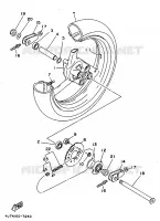 ACHTERWIEL voor Yamaha TZ125 1998
