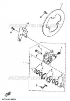 REMKLAUW ACHTER voor Yamaha TZ125 1998
