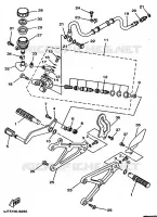 STANDAARD / VOETSTEUN voor Yamaha TZ125 1998