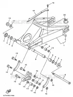 ACHTERBRUG voor Yamaha TZ125 1999