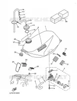 BENZINE TANK voor Yamaha TZ125 1999