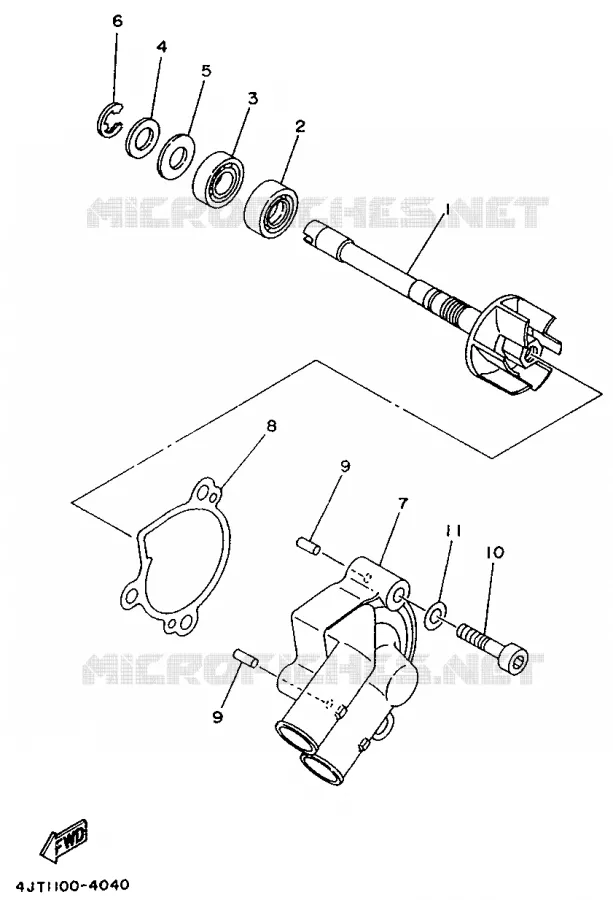 WATERPOMP Yamaha MOTO 125 1999 TZ  TZ125