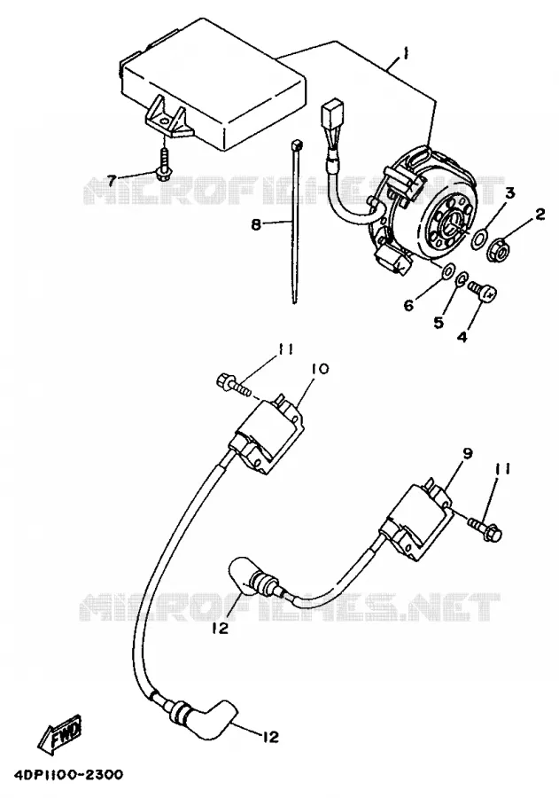 DYNAMO Yamaha MOTO 250 1995 TZ  TZ250