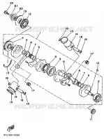 KRUKAS / ZUIGER voor Yamaha TZ250 1998