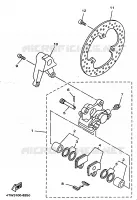 REMKLAUW ACHTER voor Yamaha TZ250 1998