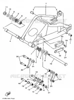 ACHTERBRUG voor Yamaha TZ250 1999