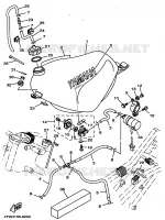 BENZINE TANK voor Yamaha TZ250 1999