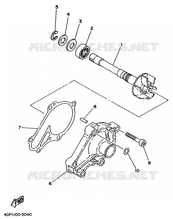 WATERPOMP Yamaha MOTO 250 1999 TZ  TZ250