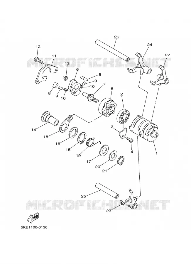 SCHAKELWALS Yamaha MOTO 250 2000 TZ  TZ250