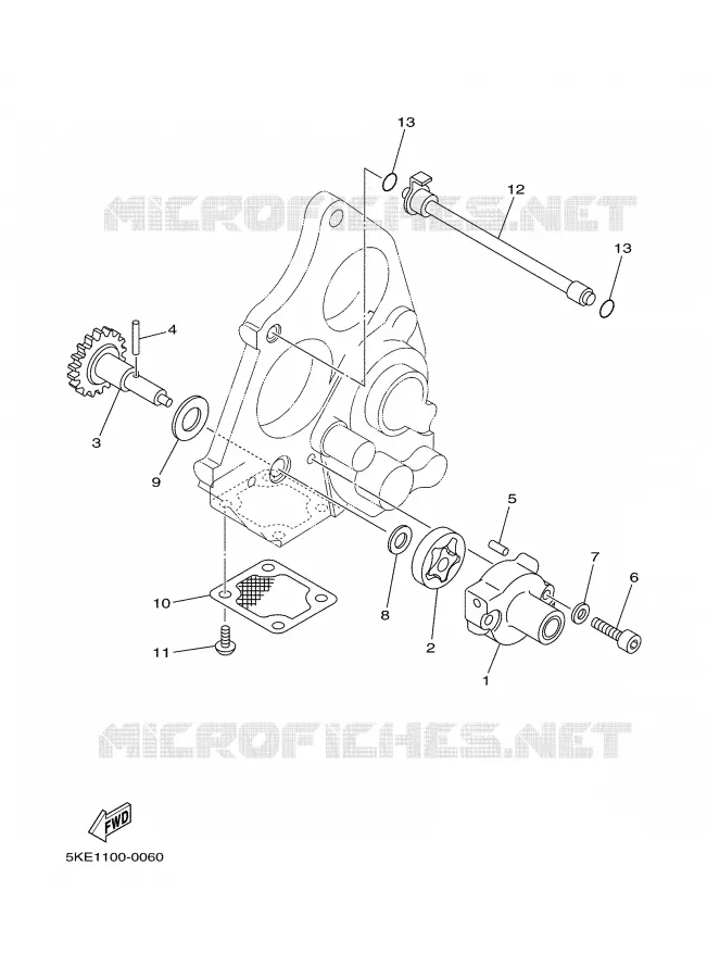 OLIEPOMP Yamaha MOTO 250 2000 TZ  TZ250