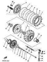 STARTMOTOR KOPPELINGS voor Yamaha TZ250U 1988
