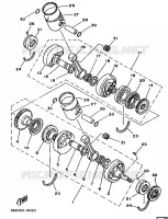 KRUKAS / ZUIGER voor Yamaha TZ250U 1988