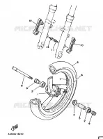 VOORWIEL voor Yamaha TZ250U 1988