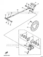 REMKLAUW ACHTER voor Yamaha TZ250U 1988