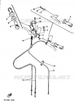 STUUR / KABEL voor Yamaha TZ250U 1988