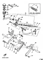 STANDAARD / VOETSTEUN voor Yamaha TZ250U 1988