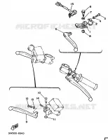 STUURSCHAKELAAR / HEVEL voor Yamaha TZ250U 1988