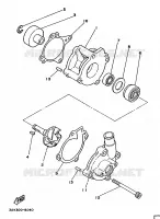 WATERPOMP voor Yamaha TZ250U 1988