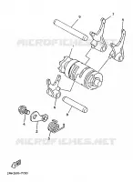 SCHAKELWALS / VORKEN voor Yamaha TZR125 1988