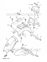 SPATBORD voor Yamaha TZR125 1988