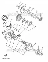 KRUKAS / ZUIGER voor Yamaha TZR125 1988
