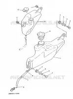 OLIE RESERVOIR voor Yamaha TZR125 1988