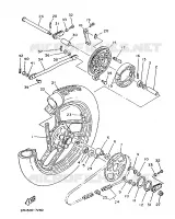 ACHTERWIEL voor Yamaha TZR125 1988