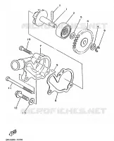 WATERPOMP / SLANGEN voor Yamaha TZR125 1988