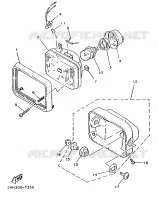 KOPLAMP   A voor Yamaha TZR125 1988