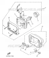 KOPLAMP   B voor Yamaha TZR125 1988