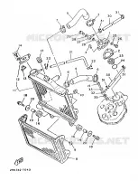 RADIATEUR / SLANG voor Yamaha TZR125 1988