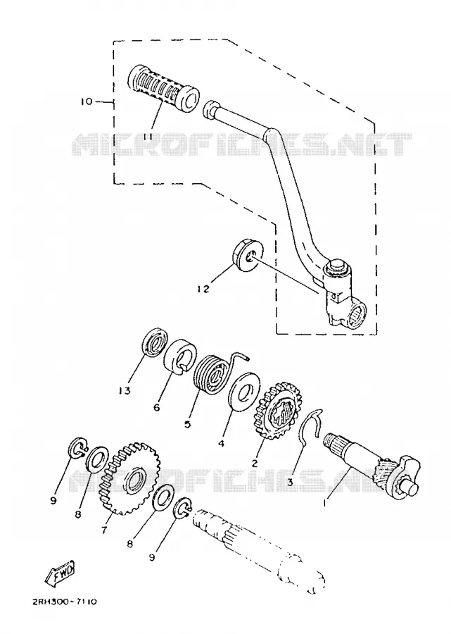 STARTMOTOR Yamaha MOTO 125 1988 TZR  TZR125