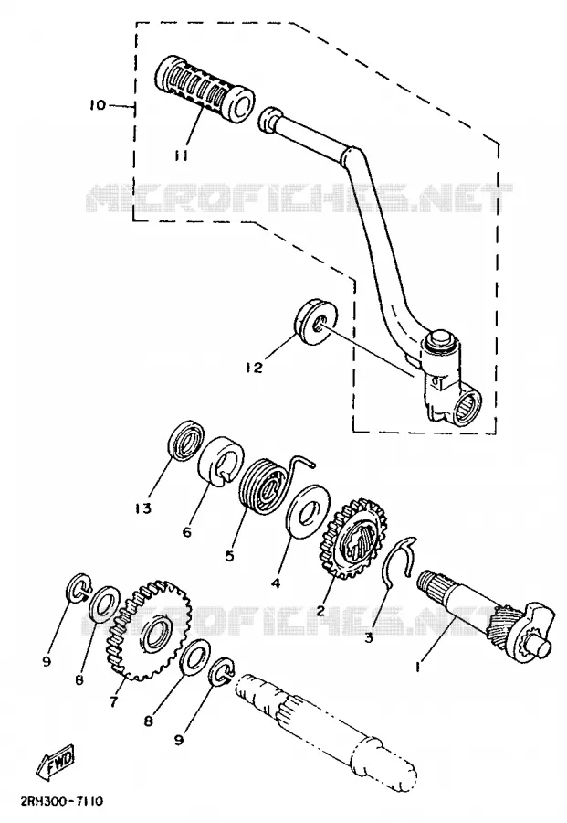 STARTMOTOR Yamaha MOTO 125 1992 TZR  TZR125