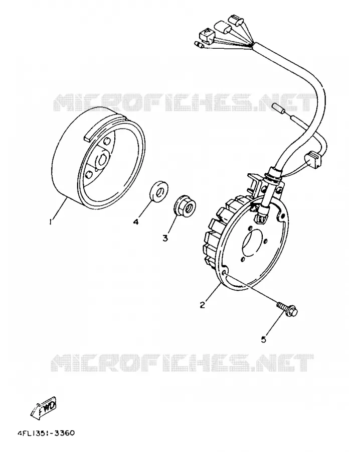 DYNAMO Yamaha MOTO 125 1993 TZR  TZR125