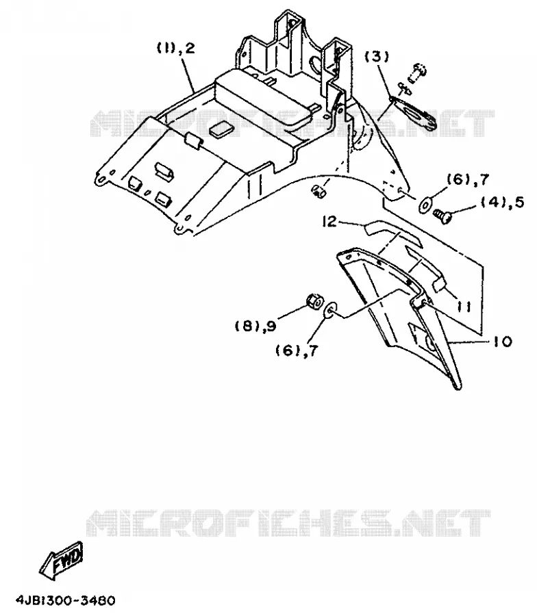 OPTIONELE ONDERDELEN - CHASSIS - FOR FINLAND / SWITZERLAND Yamaha MOTO 125 1995 TZR  TZR125