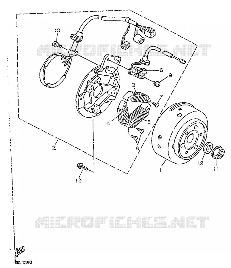 DYNAMO Yamaha MOTO 125 1992 TZR  TZR125R