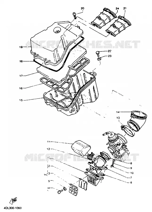 INLAAT Yamaha MOTO 125 1992 TZR  TZR125R