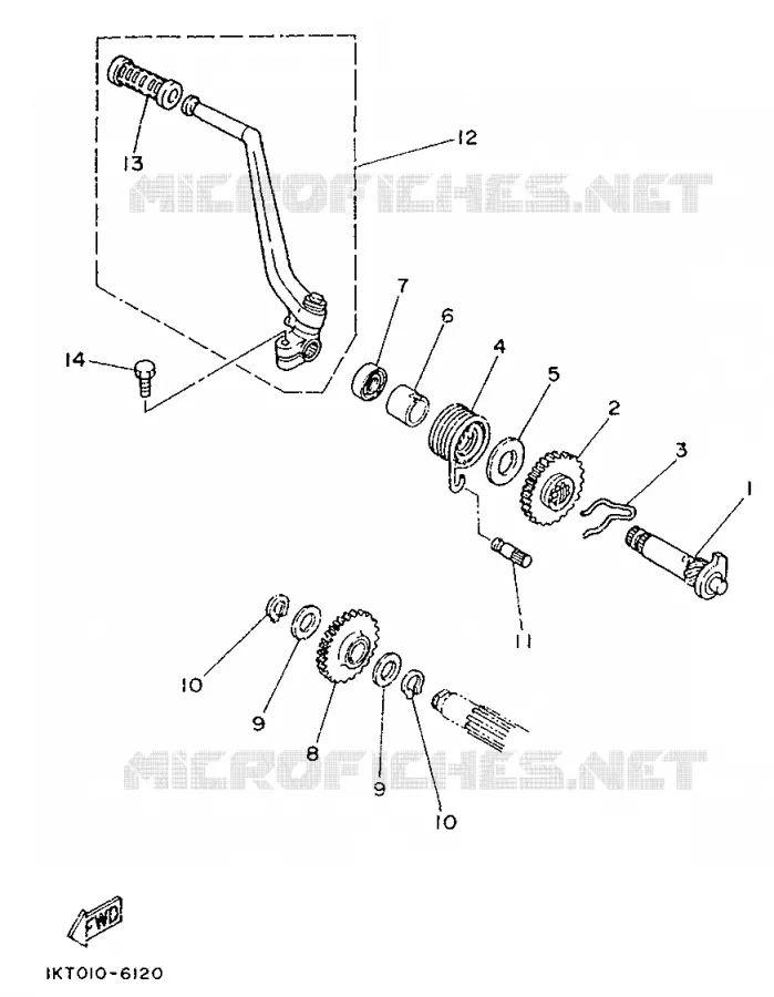 STARTMOTOR Yamaha MOTO 250 1987 TZR  TZR250