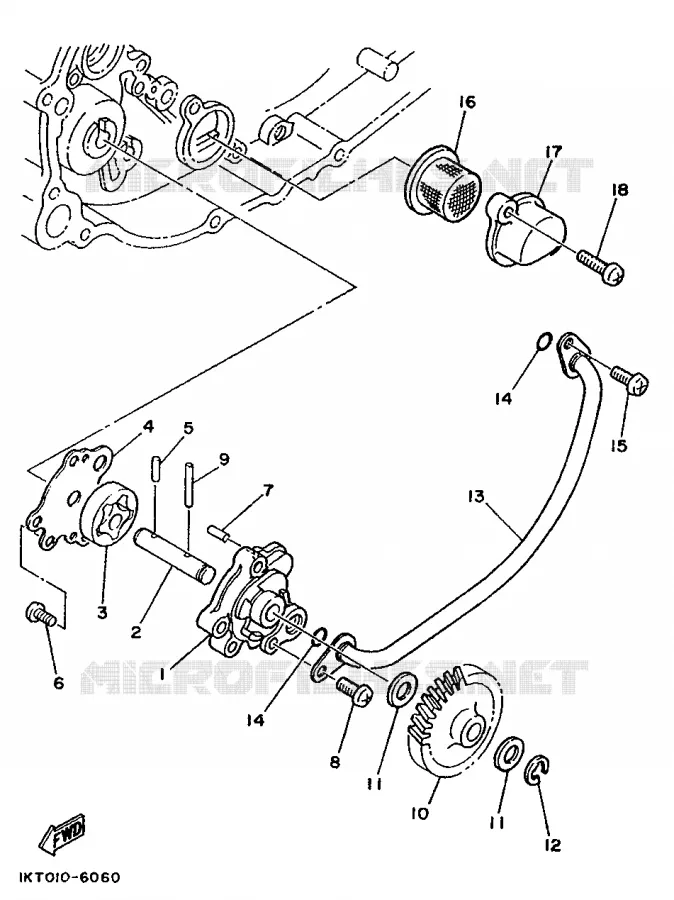 OLIEPOMP 2 Yamaha MOTO 250 1987 TZR  TZR250