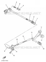 SCHAKEL STANG / PEDAAL voor Yamaha TZR250 1989