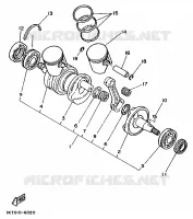 KRUKAS / ZUIGER voor Yamaha TZR250 1989