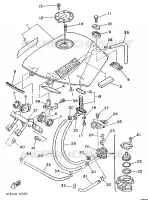 BENZINE TANK voor Yamaha TZR250 1989