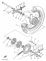 ACHTERWIEL voor Yamaha TZR250 1989