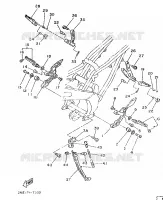 STANDAARD / VOETSTEUN voor Yamaha TZR250 1989